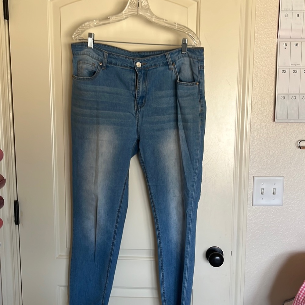 18Dokotoo Women's High Rise Skinny Stretch Ripped Jeans High Waisted Denim Pants